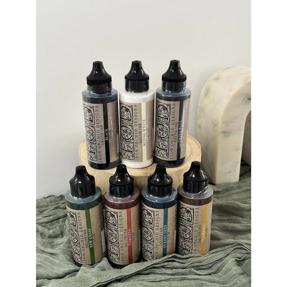 Turmeric Decor Ink - IOD - Brand New - Mix Your Own Custom Colors DIY - Picture 2 of 5